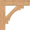 Ekena Millwork Merced Block Smooth Bracket w/ Offset Brace, Western Red Cedar, 7 1/2"W x 32"D x 32"H BKT0806X32X32MRC05SWR - alternate 4
